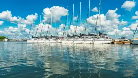 Niedzielny poranek w porcie AZS Wilkasy nad Niegocinem, lipiec 2025 r. - zdjęcie 13