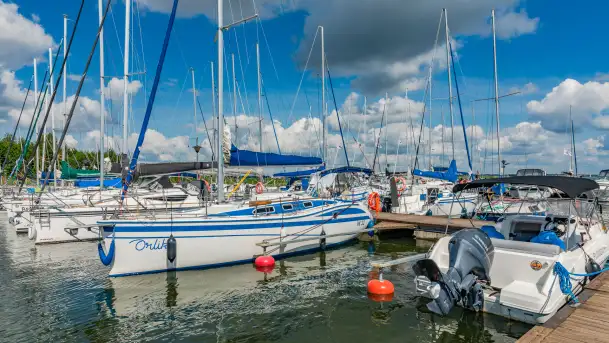 Port PTTK Wilkasy i jezioro Niegocin, lipiec 2025 r.