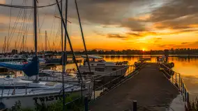 Zachód słońca nad jeziorem Bocznym, lipiec 2025 r. - zdjęcie 5