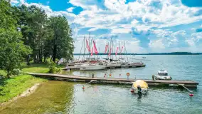 Jezioro Święcajty i Piękny Brzeg z lotu ptaka, sierpień 2025 r. - zdjęcie 15