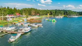 Jezioro Święcajty i Piękny Brzeg z lotu ptaka, sierpień 2025 r. - zdjęcie 27