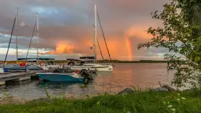 Wieczorna tęcza w przystani Nautica, sierpień 2025 r. - zdjęcie 6