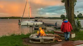 Wieczorna tęcza w przystani Nautica, sierpień 2025 r. - zdjęcie 12