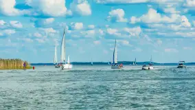 Superman na przeczce między Śniardwami a jeziorem Mikołajskim, sierpień 2025 r. - zdjęcie 2