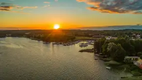 Zachód słońca z tęczą w tle, przystań Nautica, sierpień 2025 r. - zdjęcie 19