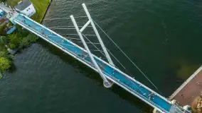 Mikołajki po zachodzie słońca z drona, sierpień 2025 r. - zdjęcie 18