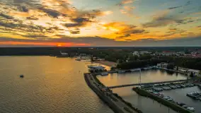 Zachód słońca nad Giżyckiem i Ekomariną, sierpień 2025 r. - zdjęcie 24