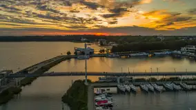 Zachód słońca nad Giżyckiem i Ekomariną, sierpień 2025 r. - zdjęcie 12