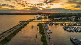 Zachód słońca nad Giżyckiem i Ekomariną, sierpień 2025 r. - zdjęcie 16