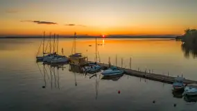 Ostatnie dzień wakacji, zachód słońca nad jeziorem Dargin - zdjęcie 3