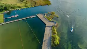 Mamry, Węgorapa i Węgorzewo w tle z drona, sierpień 2025 r. - zdjęcie 20