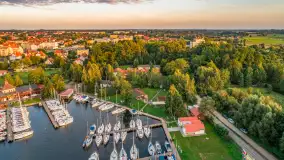 Zachód słońca w Węgorzewie, port Keja, sierpień 2025 r. - zdjęcie 9