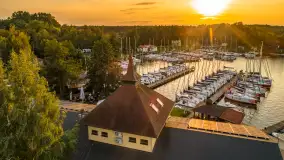 Zachód słońca w Węgorzewie, port Keja, sierpień 2025 r. - zdjęcie 24