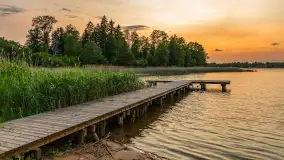 Zachód słońca nad jeziorem Jagodnem, czerwiec 2025 r. - zdjęcie 14