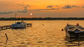 Zachód słońca nad jeziorem Jagodnem, czerwiec 2025 r. - zdjęcie 13