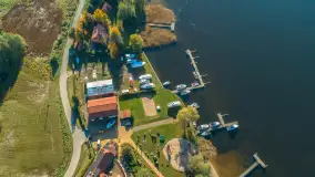 Jezioro Święcajty i Ognisty Ptak z drona, jesień 2025 r. - zdjęcie 22