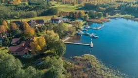 Jezioro Święcajty i Ognisty Ptak z drona, jesień 2025 r. - zdjęcie 20