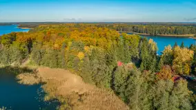 Jesień nad jeziorem Kisajno w Pięknej Górze, październik 2025 r. - zdjęcie 35