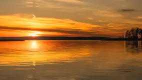 Zachód słońca nad jeziorem Gołdopiwo, listopad 2025 r. - zdjęcie 36