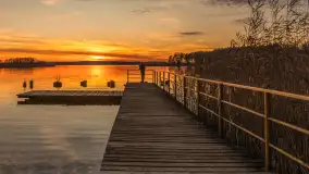 Zachód słońca nad jeziorem Gołdopiwo, listopad 2025 r. - zdjęcie 29