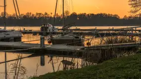 Zachód słońca, końcówka kolorów jesieni w Sztynorcie, listopad 2025 r. - zdjęcie 20