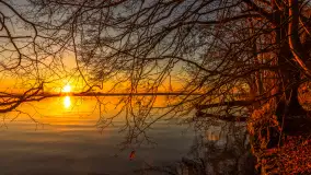 Zachód słońca nad jeziorem Niegocin, listopad 2025 r. - zdjęcie 25