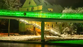 Nocne i zaśnieżone Giżycko, listopad 2025 r. - zdjęcie 26