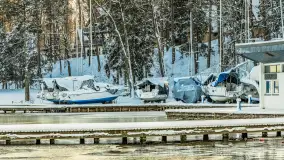 Zima w porcie Resort Niegocin, grudzień 2025 r. - zdjęcie 18