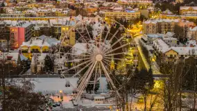 Giżycko pod koniec dnia z drona, styczeń 2026 r. - zdjęcie 32