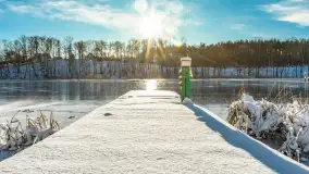 Zima w Łabędzim Ostrowiu w Pięknej Górze, Grudzień 2025 r. - zdjęcie 45