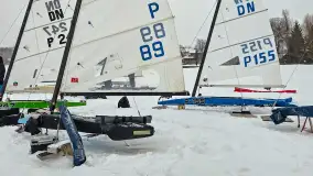 Pierwsze bojery w sezonie 2026 (styczeń), jezioro Śniardwy, Nowe Guty - zdjęcie 18