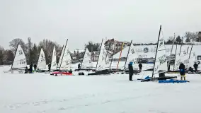 Pierwsze bojery w sezonie 2026 (styczeń), jezioro Śniardwy, Nowe Guty - zdjęcie 26