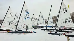 Pierwsze bojery w sezonie 2026 (styczeń), jezioro Śniardwy, Nowe Guty - zdjęcie 29