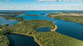 Łabędzi Ostrów z lotu ptaka, wrzesień 2024 r. - zdjęcie 1