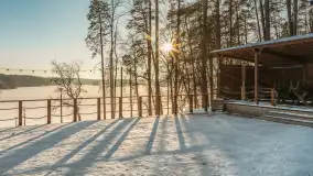 Wodnik nad jeziorem Nidzkim w zimowej scenerii, styczeń 2026 r. - zdjęcie 4