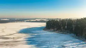 Jezioro Gołdopiwo i Brzezówka z drona, styczeń 2026 r. - zdjęcie 11