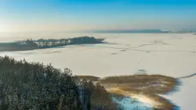 Jezioro Gołdopiwo i Brzezówka z drona, styczeń 2026 r. - zdjęcie 22