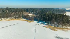 Jezioro Gołdopiwo i Brzezówka z drona, styczeń 2026 r. - zdjęcie 26