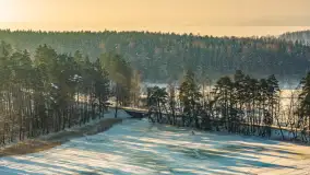 Jezioro Gołdopiwo i Brzezówka z drona, styczeń 2026 r. - zdjęcie 21