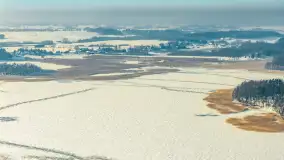 Jezioro Gołdopiwo i Brzezówka z drona, styczeń 2026 r. - zdjęcie 27