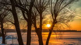 Zachód słońca nad jeziorem Śniardwy, styczeń 2026 r. - zdjęcie 7
