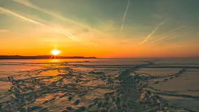 Zachód słońca nad jeziorem Śniardwy, styczeń 2026 r. - zdjęcie 10