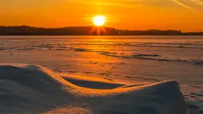 Zachód słońca nad jeziorem Śniardwy, styczeń 2026 r. - zdjęcie 23