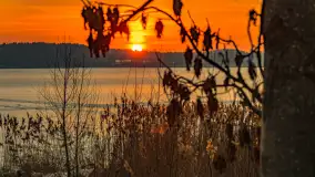 Zachód słońca nad jeziorem Śniardwy, styczeń 2026 r. - zdjęcie 19