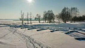 Jezioro Święcajty i przystań Nautica w Kolonii Rybackiej, wersja zimowa, styczeń 2026 .r - zdjęcie 27