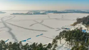 Piękny Brzeg i Leśna Przystań z drona, zima 2026 r. - zdjęcie 30