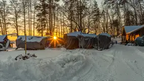 Zachód słońca nad jeziorem Nidzki, Pod Dębem, styczeń 2026 r. - zdjęcie 30