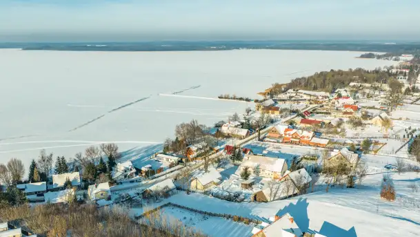 Jezioro Śniardwy i Marina Śniardwy, wersja zimowa, styczeń 2026 r.