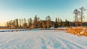 Zachód słońca nad jeziorem Bełdany, luty 2026 r. - zdjęcie 6