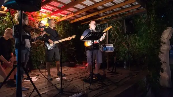 Zdjęcia: Kwartet Kuby Kokochy na scenie pod chmurką - zdjęcie 9